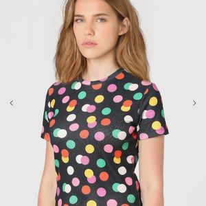 JDY By ONLY Polka Dot Crew Neck Top