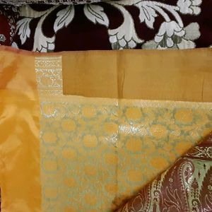 Yellow Banarasi Saree