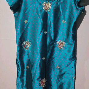 Short Blue Kurti