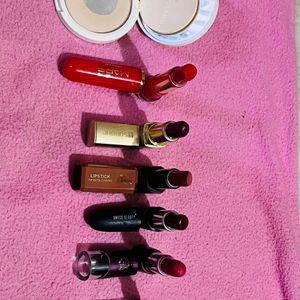 6 Lipstick With Compact Powder