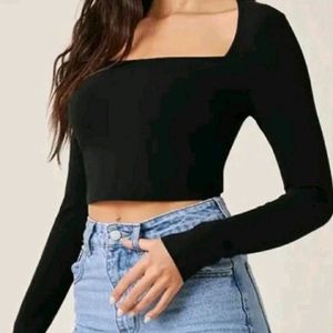 Black Crop Top