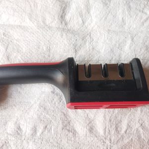 Manual Red Knife Sharpener 3 Stage Sharpening Tool