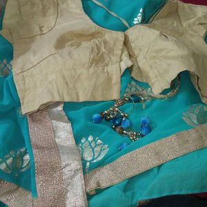 Beautiful Seqwence Work Blouse With Patch Wor Sare