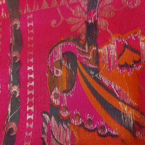 Diwali Special Saree , With Unstitched Blouse