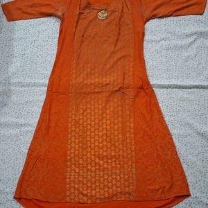 Beautiful Orange Party Wear Kurta🤎