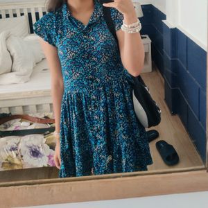 Blue Floral Dress