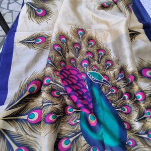 Peacock Design Saree