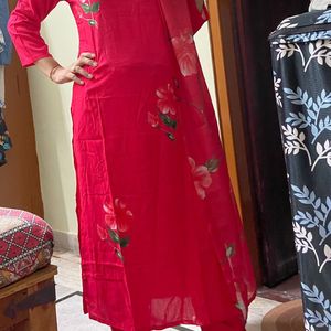 Magenta Kurta Set