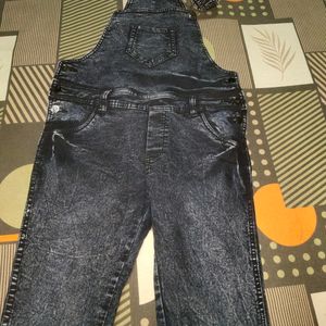 Denim Dunagree Jumpsuit Full