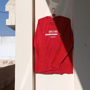 A Red Full Sleeve T-shirt