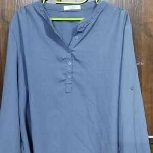 Grey Georgette Shirt