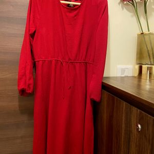 CHEMISTRY MAROON MIDI DRESS