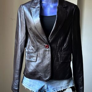 Sheepskin Leather Blazer