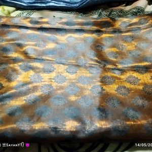 Saree Good Condition Cotton Silk