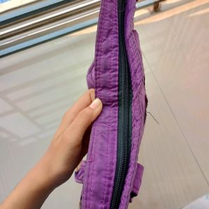 Purple Handbag For Daily Use.