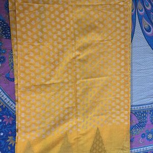 Chanderi Silk Gold Thread Work Saree