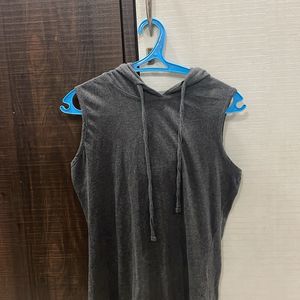 Grey Hoodie Sleeveless Tshirt