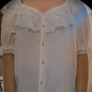 Vintage Pinterest Cottagecore Aesthetic Korean Top