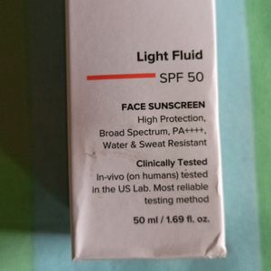 Minimalist Light Fluid Sunscreen SPF 50