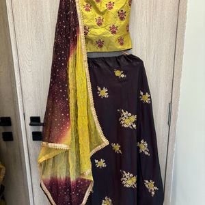 Lehnga Choli Set With Duppata