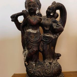 Antique Radha Krishna Idol Figurine