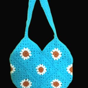 Granny Square Sunflower Bag