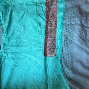 Kurta Paint Dupatta Set Cotton