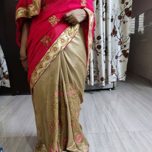 Wedding Wear Double Shaded Saree