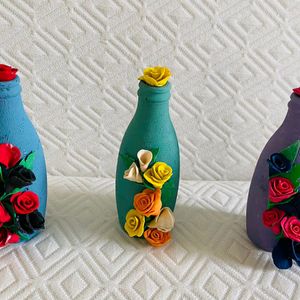 3 Decorative Bottles