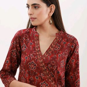 Red Kurta Set