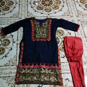 Navy Blue Festive Kurta