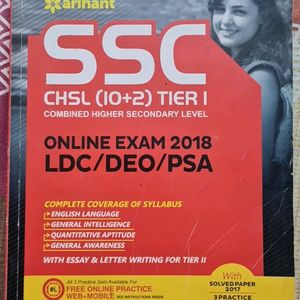 Hey! SSC ,CHSL (10+2) Tier 1 Book Is Available.