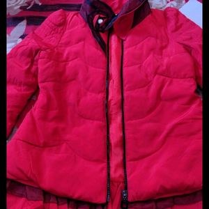 Red Beutiful Jacket With Designer Neck