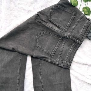 Zara Charcoal Straight Jeans 26