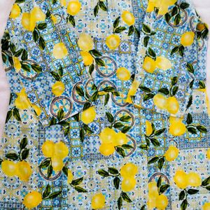 Lemon Short Kurti For Women