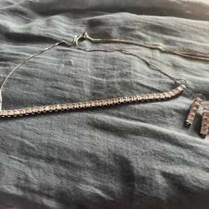 Beautiful Silver Choker Set