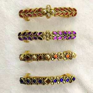 Kundan Clips Combo Set Of 4