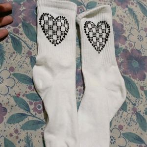 Heart Print Ankel Length