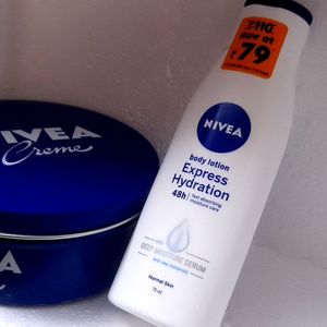 Nivea Cream + Body Lotion