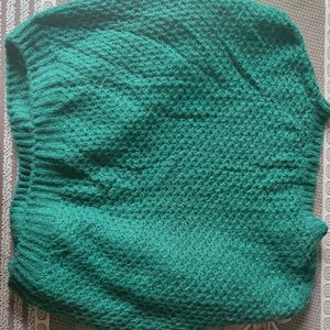 Royal Green Woollen Sweater Women