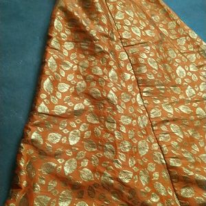 Banarsi Orange Lehenga