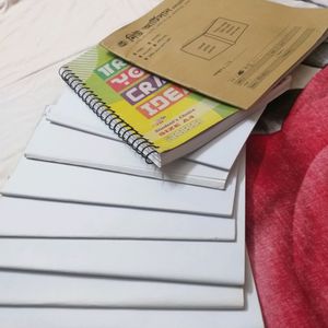 9 Unused And New Blank Notebooks