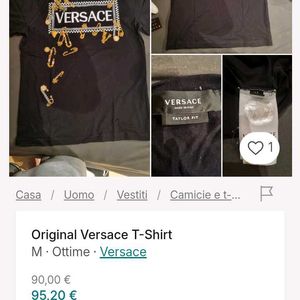 ORIGINAL VERSACE Black Tshirt