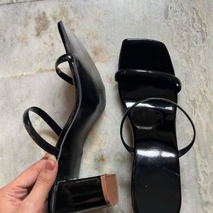 Black Block Heels