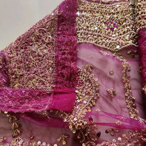 Purple 💜 Hand Work  Zardosi Lehenga