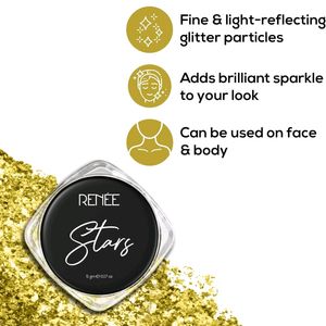 Renee Stars Gold Face & Body Glitter