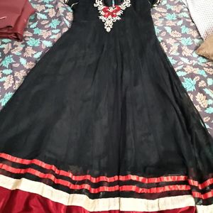 Black Anarkali Top