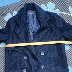 Navy Blue Long Coat