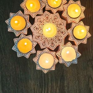 Wooden Candles : NEW STYLE RANGOLI