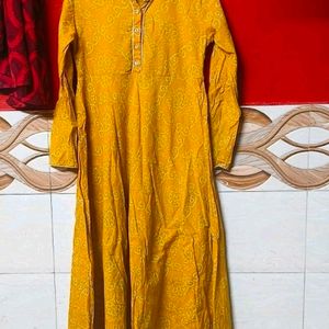 Yellow Cotton Frock